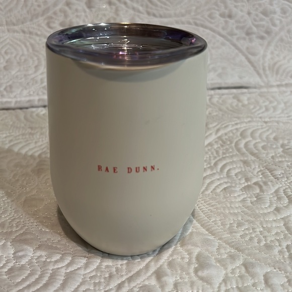 Rae Dunn Santa and Elf stemless wine glasses with lids - Picture 11 of 15